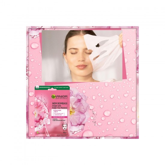 Garnier Nem Bombası Kağıt Maske Sakura 28 gr Garnier Nem Bombası Kağıt Maske Sakura 28 gr