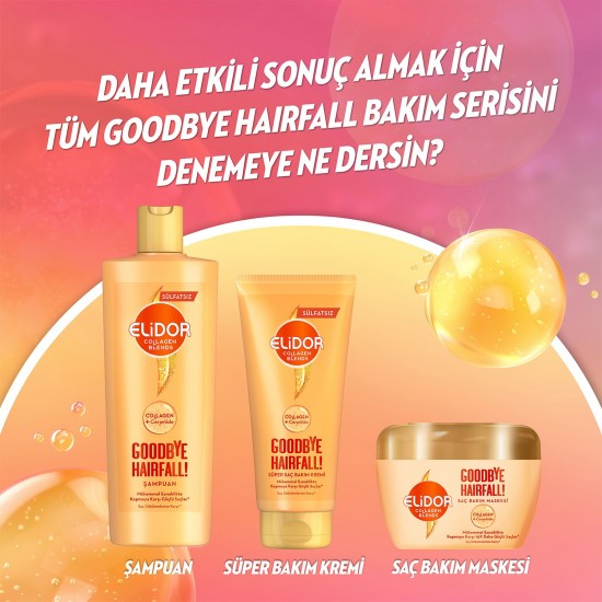 Elidor Collagen Blends Sülfatsız Saç Bakım Şampuanı Goodbye Hairfall Saç Dökülmelerine Karşı 350 ml