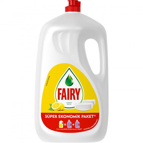 Fairy 2600 ml Sıvı Bulaşık Deterjanı Süper Ekonomik Paket Limon Kokulu