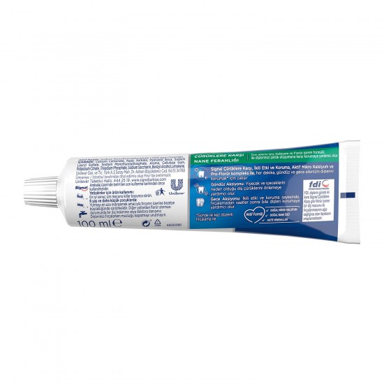 Signal Diş Macunu Çürüklere Karşı Nane Ferahlığı 100 ml Signal Diş Macunu Çürüklere Karşı Nane Ferahlığı 100 ml