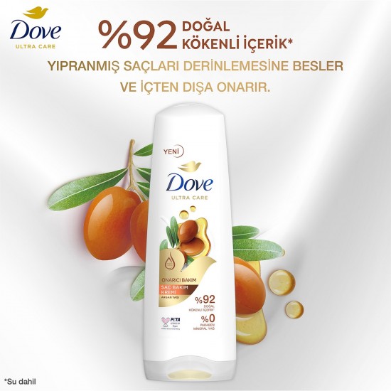 Dove Ultra Care Saç Bakım Kremi Onarıcı Bakım Argan Yağı 350 ml