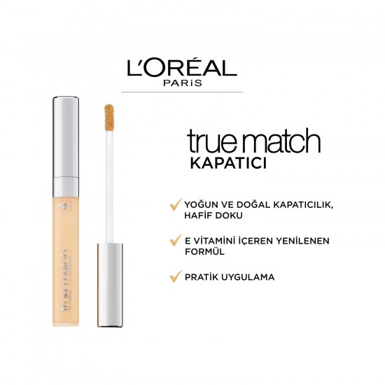 Loreal Paris True Match Kapatıcı 3N Creamy Beige