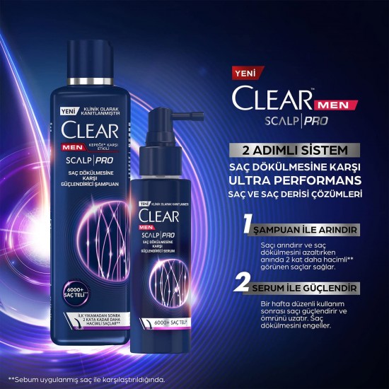 Clear Men Scalp Pro Saç Dökülmesine Karşı Güçlendirici Serum 70 Ml