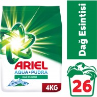 Ariel 4 kg Toz Çamaşır Deterjanı Dağ Esintisi Beyazlar İçin
