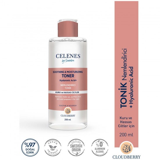 Celenes Cloudberry Nemlendirici & Yatıştırıcı Tonik 200 ml