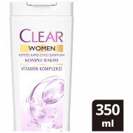 Clear Women Kepeğe Karşı Etkili Şampuan Komple Bakım Vitamin Kompleksi 350 ml Clear Women Kepeğe Karşı Etkili Şampuan Komple Bakım Vitamin Kompleksi 350 ml
