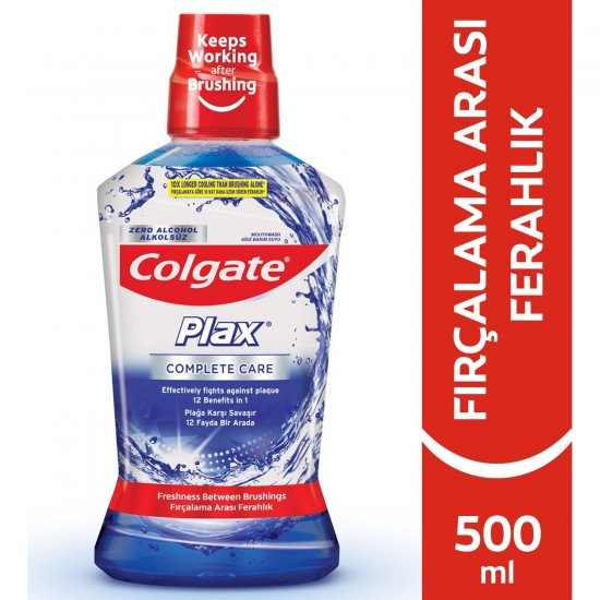 Colgate Plax Complete Care 12 Fayda 1 Arada Alkolsüz Ağız Bakım Suyu 500 ml