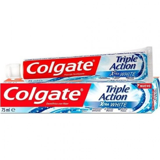 Colgate Triple Action Extra Beyazlık Diş Macunu 75 ml Colgate Triple Action Extra Beyazlık Diş Macunu 75 ml