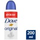 Dove Kadın Sprey Deodorant Original 1/4 Nemlendirici Krem Etkili Büyük Boy 200 ml