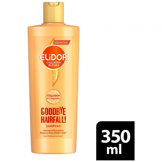 Elidor Collagen Blends Sülfatsız Saç Bakım Şampuanı Goodbye Hairfall Saç Dökülmelerine Karşı 350 ml