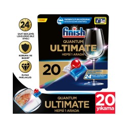 Finish Quantum Ultimate 20 Kapsül Bulaşık Makinesi Deterjanı Tableti Finish Quantum Ultimate 20 Kapsül Bulaşık Makinesi Deterjanı Tableti