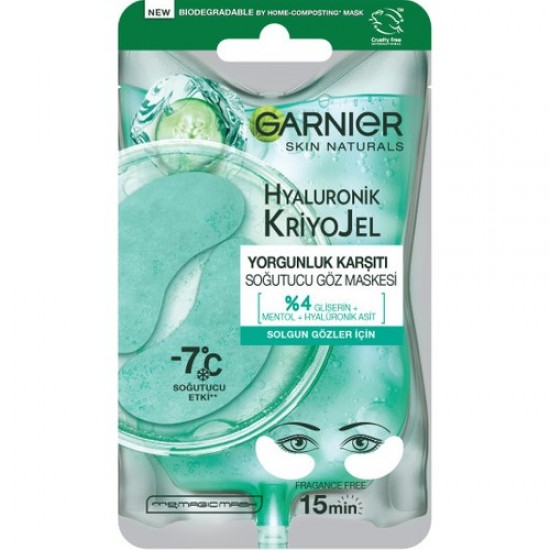 Garnier Hyaluronik Kriyojel Yorgunluk Karşıtı Soğutucu Göz Maskesi