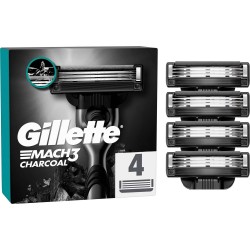 Gillette Mach3 Charcoal Yedek Tıraş Bıçağı 4'lü Gillette Mach3 Charcoal Yedek Tıraş Bıçağı 4'lü