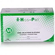 Haspet Beyaz Vinil Pudrasız Eldiven - M Haspet Beyaz Vinil Pudrasız Eldiven - M
