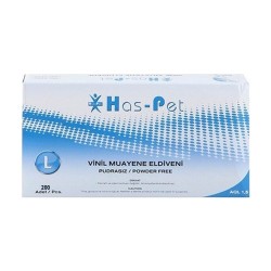 Haspet Mavi Nitril Eldiven Pudrasız L 100 Lü