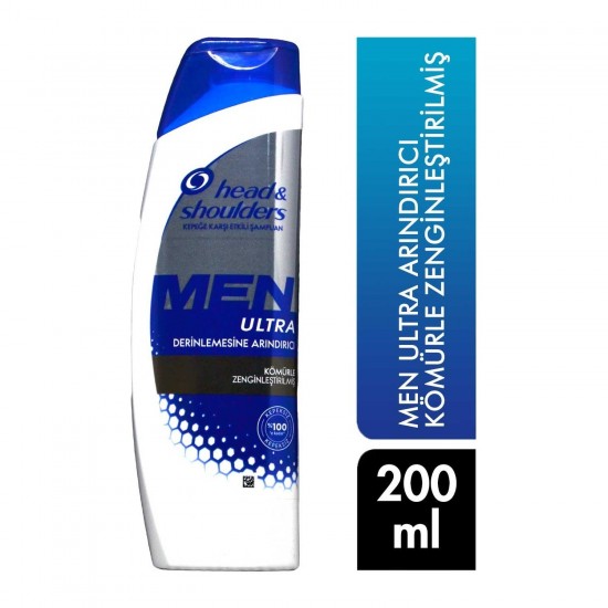 Head&Shoulders Head Shoulders Men Ultra Şampuan Derinlemesine Arındırıcı 200 ml