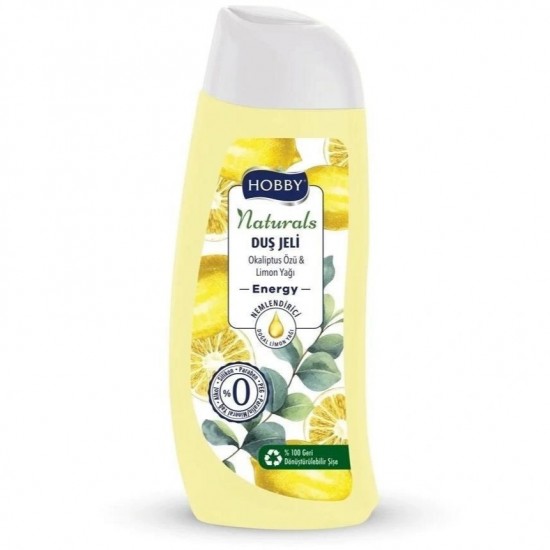 Hobby Duş Jeli Naturals Energy Okaliptus Özü Limon Yağı 500 Ml