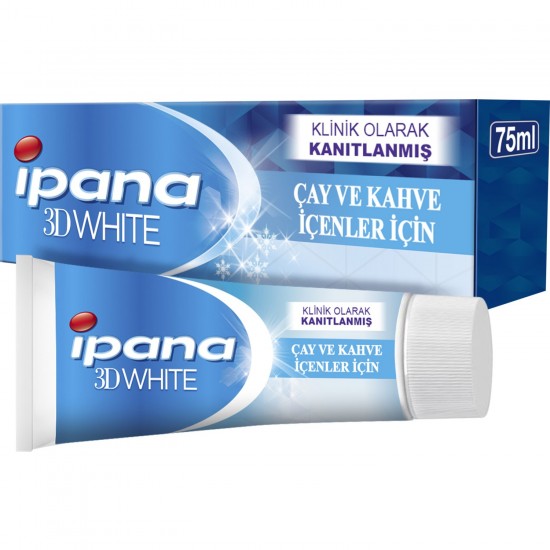 İpana 3 Boyutlu Beyazlık Çay Kahve İçenler İçin Diş Macunu 75 ml