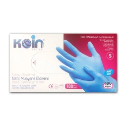 Koinsmh Nitril Mavi Pudrasız Muayene Eldiveni Küçük Boy 100 Adet Koinsmh Nitril Mavi Pudrasız Muayene Eldiveni Küçük Boy 100 Adet