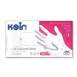 Koinsmh Pudrasız Lateks Muayene Eldiveni Küçük Boy 100 Adet Koinsmh Pudrasız Lateks Muayene Eldiveni Küçük Boy 100 Adet
