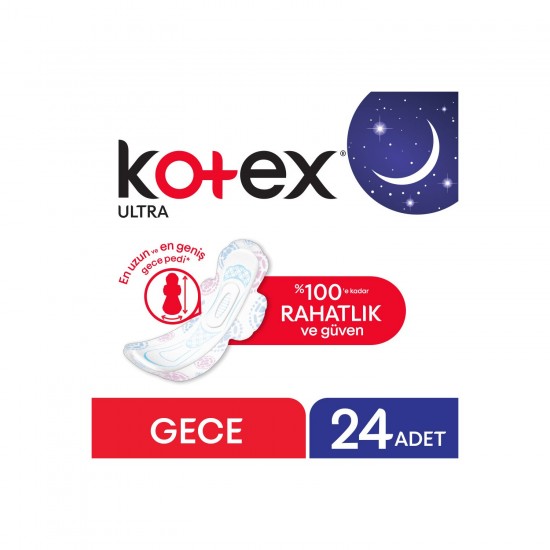 Kotex Ultra Gece Ped 24lü