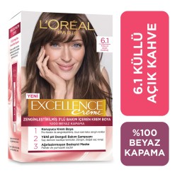 L'Oréal Paris Excellence Creme Saç Boyası - 6.1 Küllü Açık Kahve L'Oréal Paris Excellence Creme Saç Boyası - 6.1 Küllü Açık Kahve