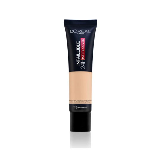 Loreal Paris Infaillible 24H Matte Cover Yüksek Kapatıcı Fondöten - 115 Golden Beige