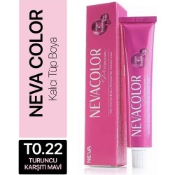 Neva Color Tüp Saç Boyası T0.22 Turuncu Karşıtı Mavi 50 ml