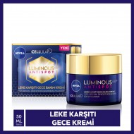 NIVEA Luminous630 Leke Karşıtı Gece Yüz Bakım Kremi 50ml,Hyaluronik Asit, Tüm Cilt Tipleri 50 ML NIVEA Luminous630 Leke Karşıtı Gece Yüz Bakım Kremi 50ml,Hyaluronik Asit, Tüm Cilt Tipleri 50 ML