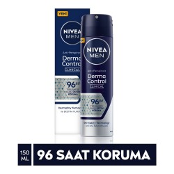 NIVEA Men Derma Control Clinical Erkek Sprey Deodorant 150ml,96 Saat Üstün Koruma,DermaDry Technology ile Ekstra Kuruluk NIVEA Men Derma Control Clinical Erkek Sprey Deodorant 150ml,96 Saat Üstün Koruma,DermaDry Technology ile Ekstra Kuruluk