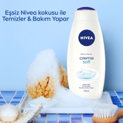 Nıvea Banyo ve Duş Jeli Creme Soft Kremsi Dokunuş 750ml Nıvea Banyo ve Duş Jeli Creme Soft Kremsi Dokunuş 750ml