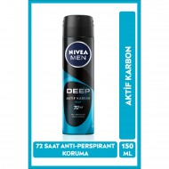Nıvea Men Erkek Sprey Deodorant Deep Beat 150ml Nıvea Men Erkek Sprey Deodorant Deep Beat 150ml