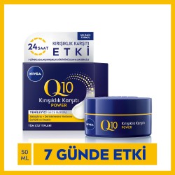 Nivea Q10 Cilt Sıkılaştırıcı Kırışıklık Karşıtı Yüz Gece Kremi 50 ml Nivea Q10 Cilt Sıkılaştırıcı Kırışıklık Karşıtı Yüz Gece Kremi 50 ml