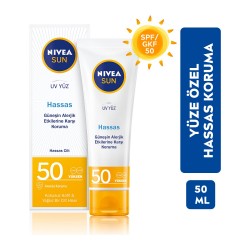 Nivea Sun Uv Yüz Hassas Yatıştırıcı Krem Gkf 50 50 ml Nivea Sun Uv Yüz Hassas Yatıştırıcı Krem Gkf 50 50 ml