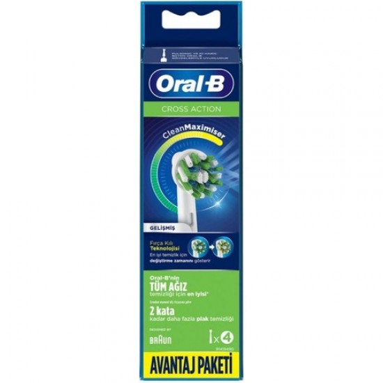 Oral-B Cross Action 4lü Şarjlı Diş Fırçası Yedek Başlığı Oral-B Cross Action 4lü Şarjlı Diş Fırçası Yedek Başlığı