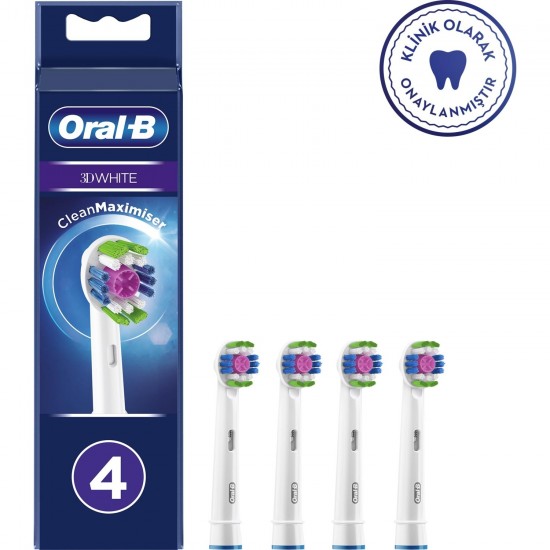 Oral-B Şarjlı Diş Fırçası Yedek Başlığı 3 Boyutlu 4lü