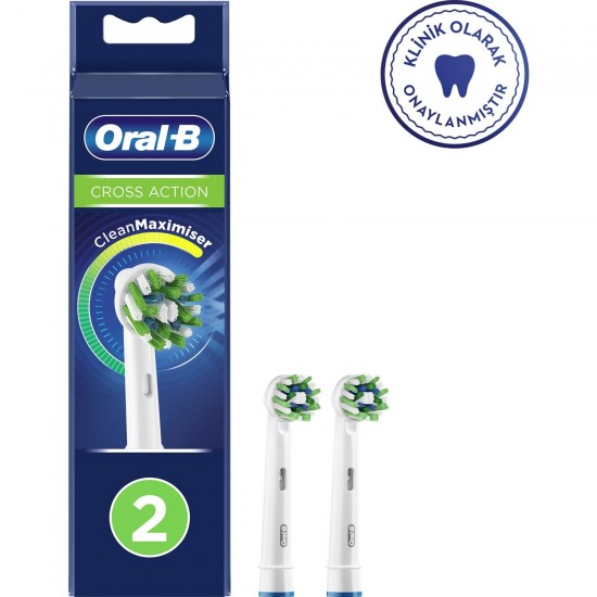 Oral-B Şarjlı Diş Fırçası Yedek Başlığı Cross Action 2li