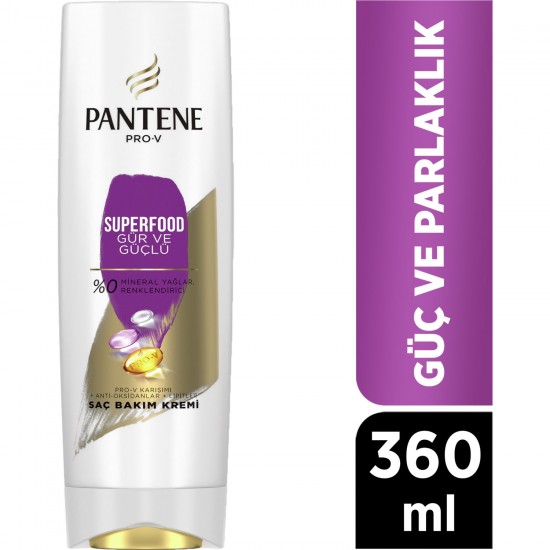 Pantene Saç Bakım Kremi Superfood 360 Ml
