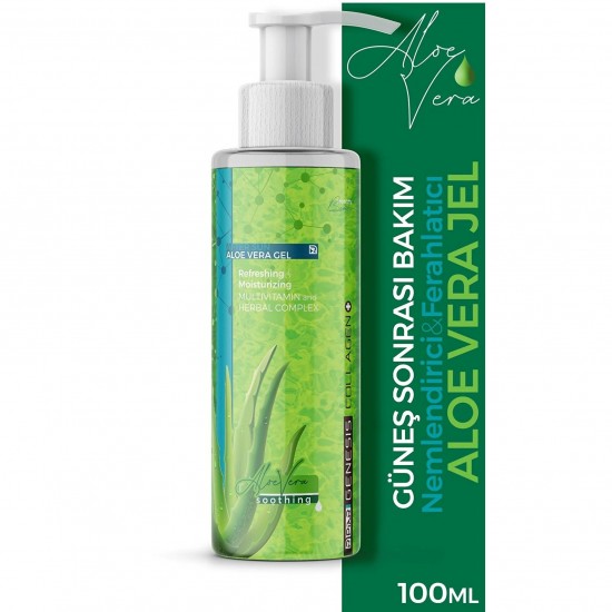Piar Genesis Genesis Collagen Nemlendirici/ferahlatıcı After Sun Aloe Vera Gel 100 Ml