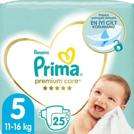 Prima Bebek Bezi Premium Care 5 Numara 25 Adet İkiz Paket