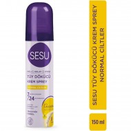 Sesu Normal Ciltler İçin Tüy Dökücü Krem Sprey 150 ml Sesu Normal Ciltler İçin Tüy Dökücü Krem Sprey 150 ml