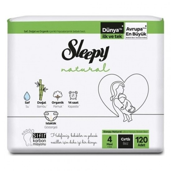 Sleepy Bebek Bezi 4 Numara Jumbo 120LI