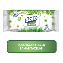 Solo Bahar Tazeliği Islak Havlu Mendil 90'lı Solo Bahar Tazeliği Islak Havlu Mendil 90'lı