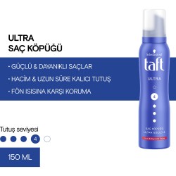Taft Saç Köpüğü Ultra Güçlü 150 ml