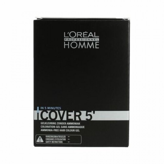 Loreal Proffesionnel Erkekler için Amonyaksız Renklendirici Jel 3 x 50 ml No:6 Koyu Kumral-Homme Cover
