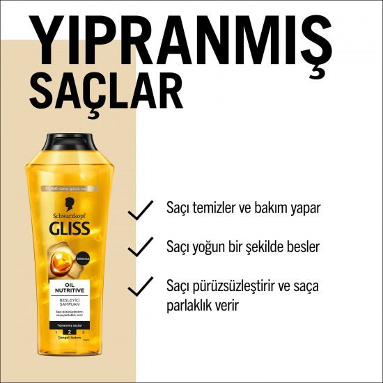 GLISS SAMP OIL NUTRIVE 400 ML