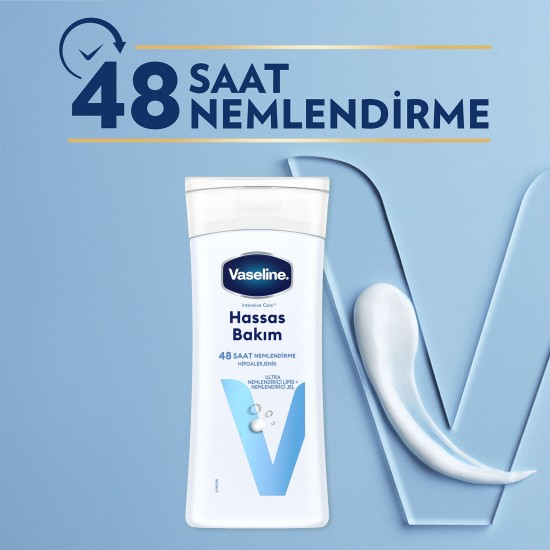 Vaseline Vücut Losyonu Hassas Bakım Kuru Çok Kuru ve Hassas Ciltler İçin 200 ml