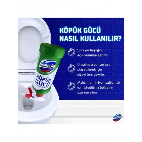 Domestos Köpük Gücü Köpük Çamaşır Suyu Çam Ferahlığı 450 ml Domestos Köpük Gücü Köpük Çamaşır Suyu Çam Ferahlığı 450 ml