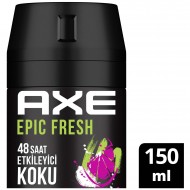 Axe Erkek Deodorant & Bodyspray Epic Fresh 48 Saat Etkileyici Koku 150 ml Axe Erkek Deodorant & Bodyspray Epic Fresh 48 Saat Etkileyici Koku 150 ml