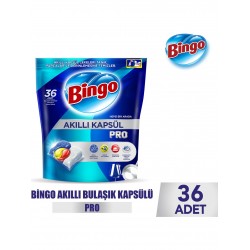 Bingo Akıllı Kapsül Pro Bulaşık Makinesi Deterjanı Tableti 36'lı Bingo Akıllı Kapsül Pro Bulaşık Makinesi Deterjanı Tableti 36'lı